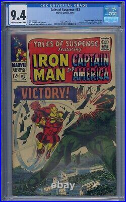 Tales Of Suspense #83 Cgc 9.4 Iron Man Captain America 1st Tumbler Adaptoid