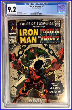Tales Of Suspense #85 Cgc 9.2 Mandarin Batroc Iron Man Captain America Lee Kirby