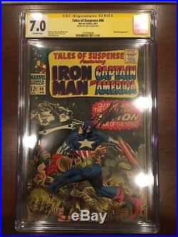Tales Of Suspense #86 Cgc 7.0 Mandarin Appearance Signed By Stan Lee
