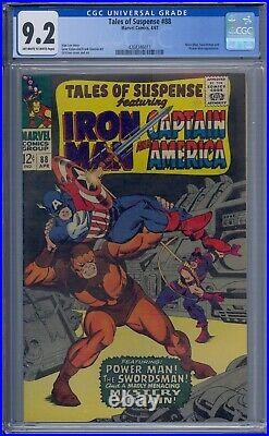 Tales Of Suspense #88 Cgc 9.2 Iron Man Captain America Power Man Mole Man