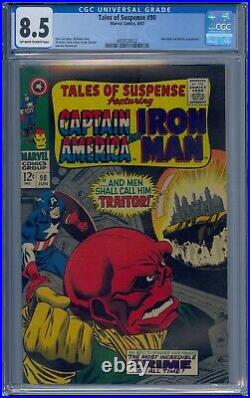 Tales Of Suspense #90 Cgc 8.5 Iron Man Captain America Red Skull Gil Kane