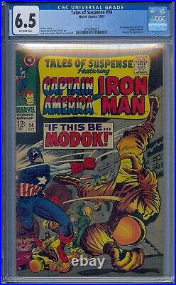 Tales Of Suspense #94 Cgc 6.5 Captain America Iron Man 1st Modok Titanium Man