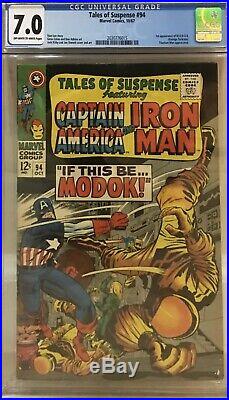 Tales Of Suspense #94 Cgc 7.0 1st First Appearance Of Modok M. O. D. O. K
