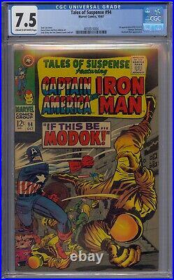 Tales Of Suspense #94 Cgc 7.5 Captain America 1st Modok Titanium Man Jack Kirby