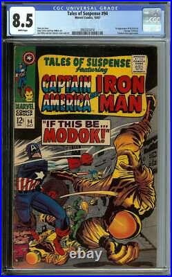 Tales Of Suspense #94 Cgc 8.5 White Pages // 1st Appearance Of M. O. D. O. K. 1967