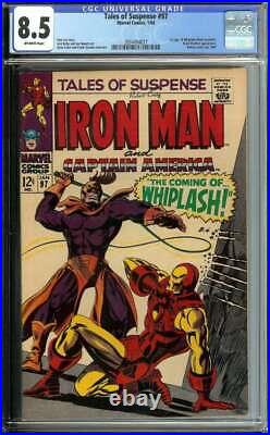 Tales Of Suspense #97 Cgc 8.5 Ow Pages // 1st App Whiplash Marvel 1968