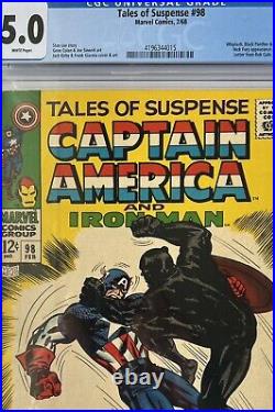 Tales Of Suspense #98, CGC 5.0, WHITE Pages