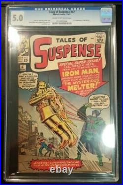 Tales of SUSPENSE #47 CGC 5.0 1st App The Melter Iron Man