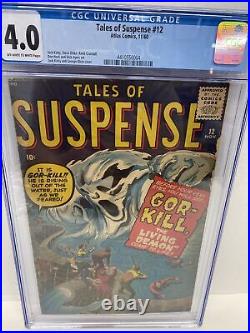 Tales of Suspense #12 CGC 4.0 Unrestored Atlas Marvel Comic Book Horror