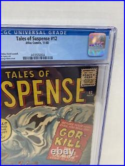 Tales of Suspense #12 CGC 4.0 Unrestored Atlas Marvel Comic Book Horror