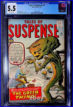 Tales of Suspense #19 CGC 5.5. 1961 Mutant Plants. Kirby/Lee. Nice Copy