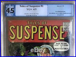 Tales of Suspense 1 Atlas Marvel Key Silver Age PGX 4.5 (like CGC) C/OW Pages