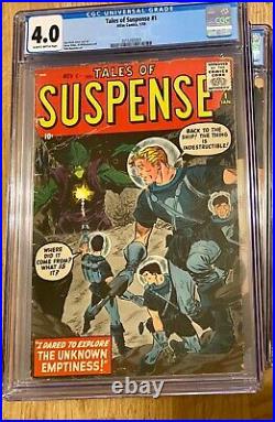 Tales of Suspense #1 KEY! First issue, CGC 4.0