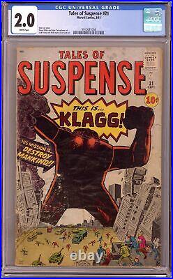 Tales of Suspense #21 CGC 2.0 1961 3912681008