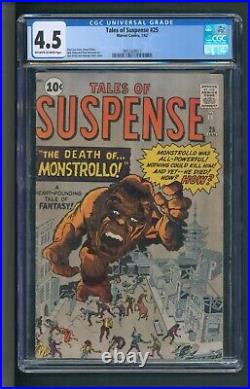 Tales of Suspense #25 CGC 4.5 OWTW Pages Kirby Ditko