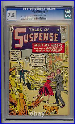 Tales of Suspense #36 CGC 7.5 VF- Unrestored Atlas Marvel Scarce CR/OW Pages
