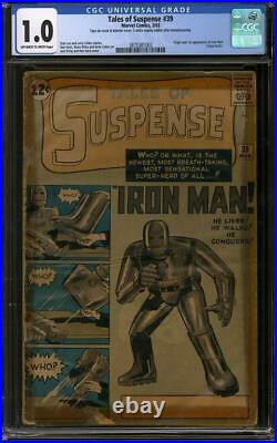 Tales of Suspense #39 CGC 1.0 (OW-W) Origin & st appearance of Iron Man