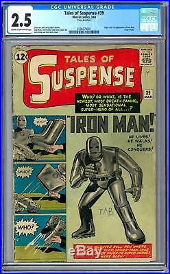 Tales of Suspense #39 CGC 2.5 (C-OW) Origin & 1st Appearance of Iron Man