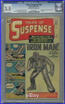 Tales of Suspense #39 CGC 3.5 1963 1291440011 1st app. Iron Man