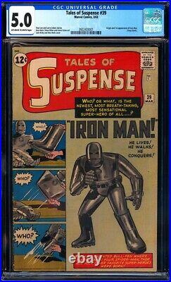 Tales of Suspense #39 CGC 5.0 Origin & 1st app. Of Iron Man (Tony Stark) L@@K