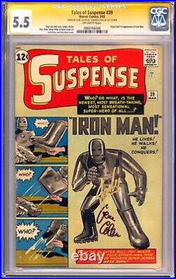 Tales of Suspense #39 CGC 5.5 2x SS Stan Lee Gene Colan 1st Iron Man Tony Stark