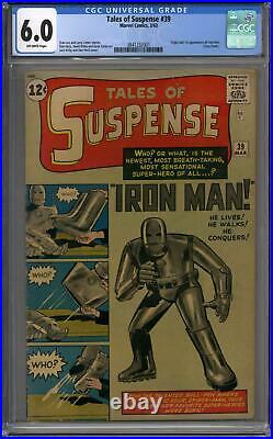 Tales of Suspense #39 CGC 6.0 (OW) Origin & 1st Appearance of Iron Man