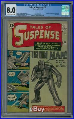 Tales of Suspense #39 CGC 8.0 (OW-W) Origin & 1st appearance of Iron Man