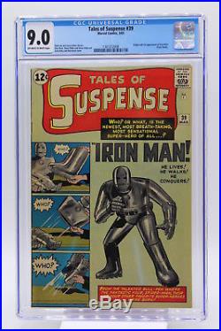 Tales of Suspense #39 CGC 9.0 Origin and 1st Appearance of Iron Man Blue Label