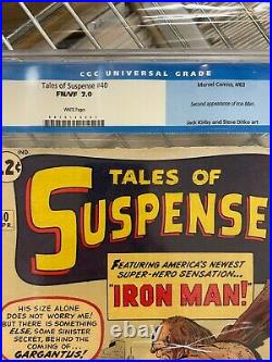 Tales of Suspense #40 2nd app Iron Man CGC 7.0