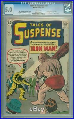 Tales of Suspense # 40 2nd appearance of Iron Man! CGC 5.0 scarce book
