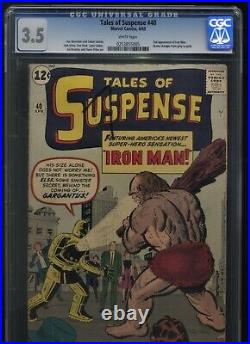 Tales of Suspense #40 3.5 CGC Second Iron Man First Golden Armour- Key