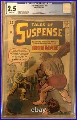 Tales of Suspense 40 CGC 2.5. 2nd appearance of Tony Stark / Iron Man