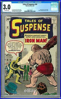 Tales of Suspense #40 CGC 3.0 (OW-W) 2nd Appearance of Iron Man