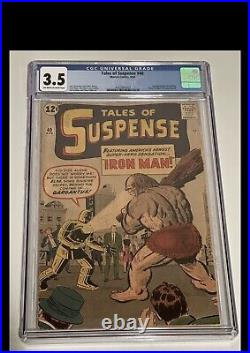 Tales of Suspense #40 CGC 3.5 2nd Appearance Iron Man 1st Gold Armor 1963