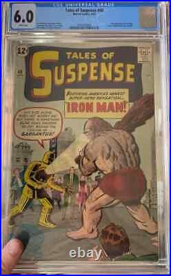 Tales of Suspense #40 CGC 6.0 KEY 2nd Appearance of Iron Man 1st Gold Armor W