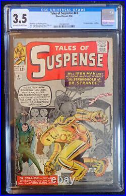 Tales of Suspense #41? CGC 3.5 OWithWH? 3rd Iron Man 1963