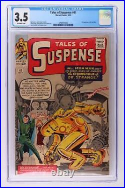 Tales of Suspense #41 Marvel 1963 CGC 3.5 3rd App Iron Man. 1st App Dr Strange