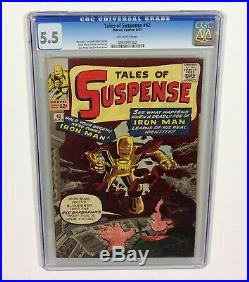 Tales of Suspense #42 CGC 5.5 (small crack right low corner of case) 1963 Marvel