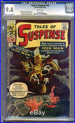 Tales of Suspense #42 CGC 9.4 NM WHITE Pages Universal CGC #1204841001