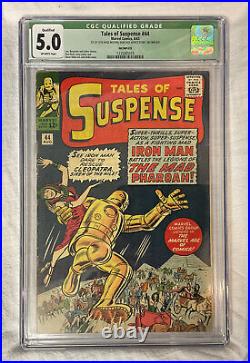 Tales of Suspense #44 CGC Qualified Grade 5.0 Marvel 1963 Iron Man