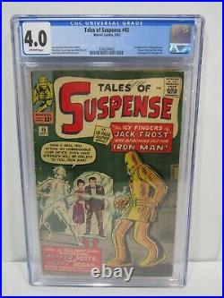 Tales of Suspense #45, CGC Universal Grade 4.0, Marvel Comics 1963, Happy Hogan