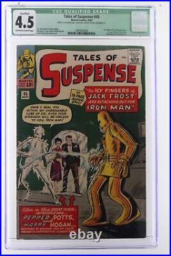 Tales of Suspense #45 Marvel 1963 CGC 4.5 QUALIFIED 1st App of Happy Hogan