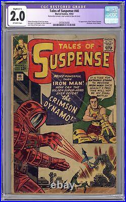 Tales of Suspense #46 CGC 2.0 RESTORED 1963 3975635008