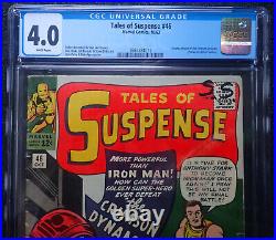 Tales of Suspense #46? CGC 4.0 WHITE PAGES? 1st Crimson Dynamo 1963 Iron Man