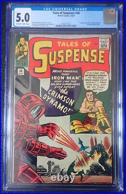 Tales of Suspense #46 CGC 5.0 OWithWH 1963 1st Crimson Dynamo Appearance