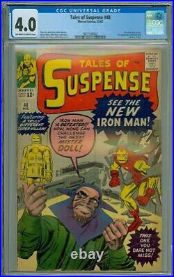 Tales of Suspense #48 CGC 4.0 owithw pgs 1st Red Iron Man Armor 1st Mister Doll