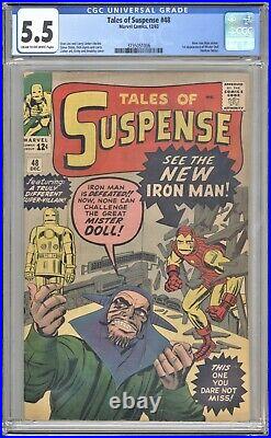 Tales of Suspense #48 CGC 5.5 1st Red & Gold Armor 1st Mister Doll