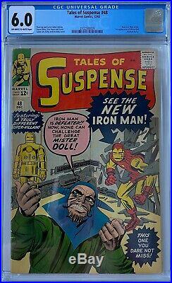 Tales of Suspense #48 CGC 6.0 1st app. Of the Red and Gold armor! KEY ISSUE! L@@