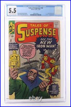 Tales of Suspense #48 Marvel Comics 1963 CGC 5.5 New Iron Man armor