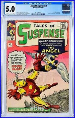 Tales of Suspense #49 (1964) CGC 5.0, Mint Case! 1st X-Men Crossover! KEY